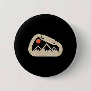 Badge Rond 5 Cm Roche d'escalade Bloc d'escalade Mousqueton Grimpe