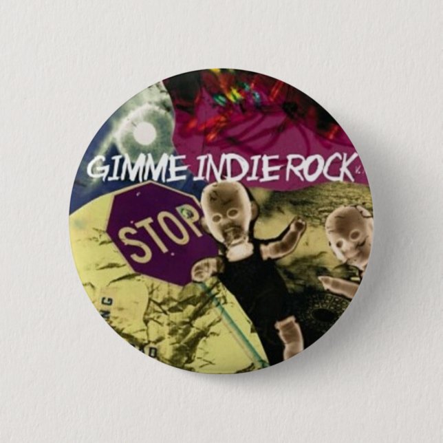 Badge Rond 5 Cm Roche indépendante (Devant)