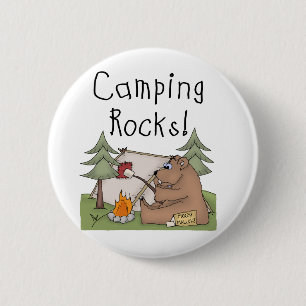 Badge Rond 5 Cm Roches de camping