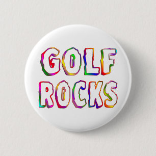 Badge Rond 5 Cm Roches de golf