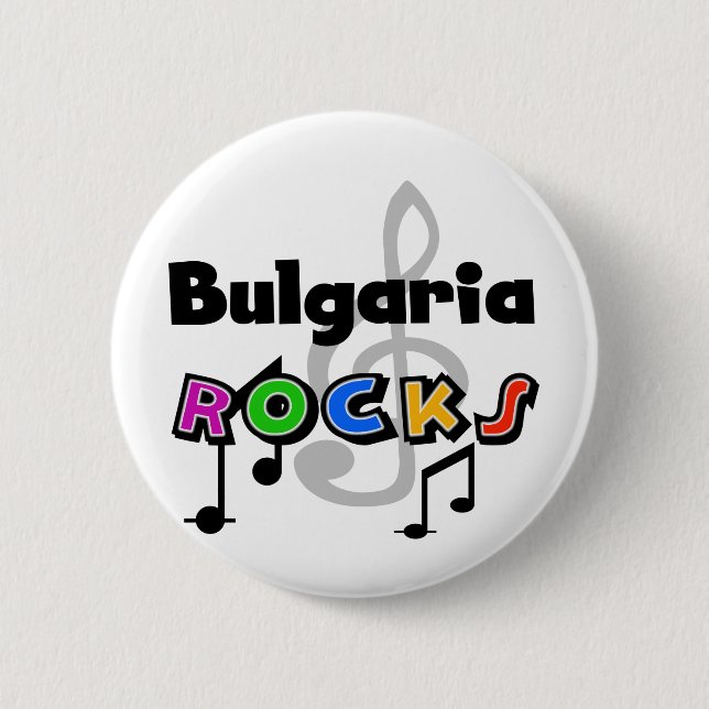 Badge Rond 5 Cm Roches de la Bulgarie (Devant)