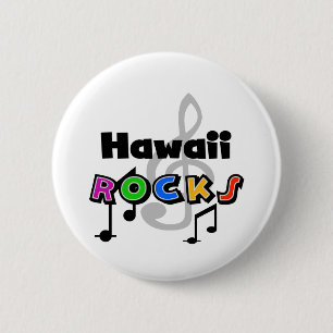 Badge Rond 5 Cm Roches d'Hawaï