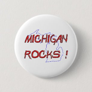 Badge Rond 5 Cm ROCHES du Michigan