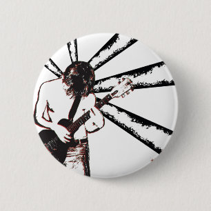 Badge Rond 5 Cm Rocker punk