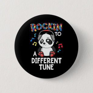 Badge Rond 5 Cm Rockin' À Une Autre Sensibilisation sur l'autisme
