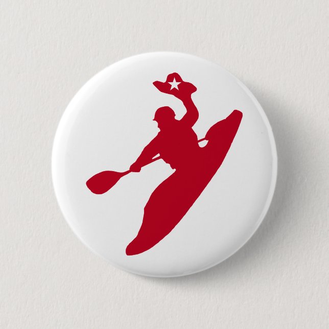 Badge Rond 5 Cm Rodeo Kayak (Devant)