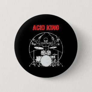 Badge Rond 5 Cm Roi de l'acide