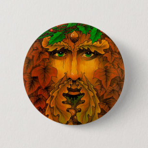 Badge Rond 5 Cm Roi de Noël