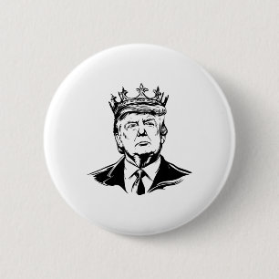 Badge Rond 5 Cm Roi Donald Trump Donald Trump Royauté