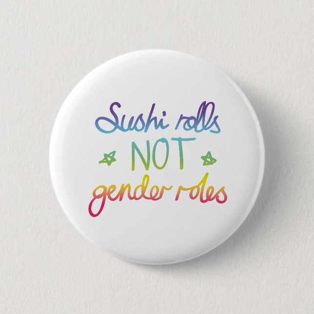 Badge Rond 5 Cm Rôles de genre de Rolls de sushi pas (Devant)