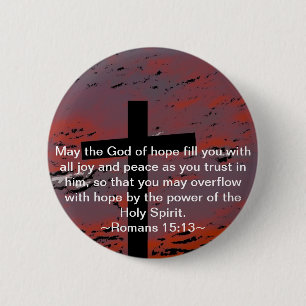 Badge Rond 5 Cm Romains 15:13