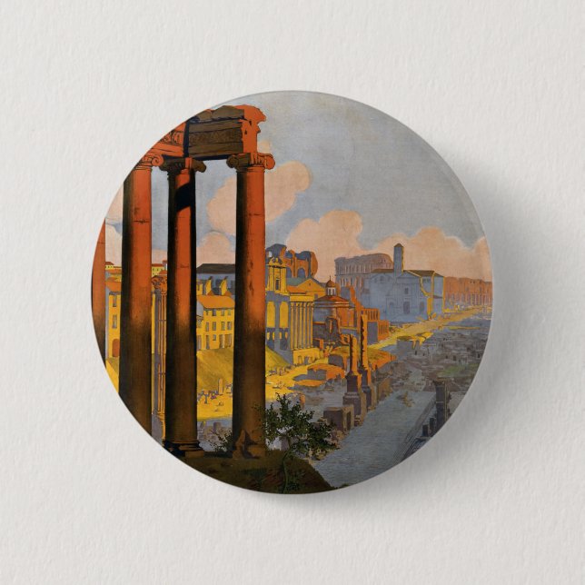 Badge Rond 5 Cm Rome (Devant)