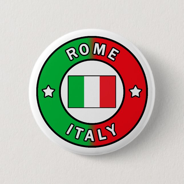 Badge Rond 5 Cm Rome Italie (Devant)