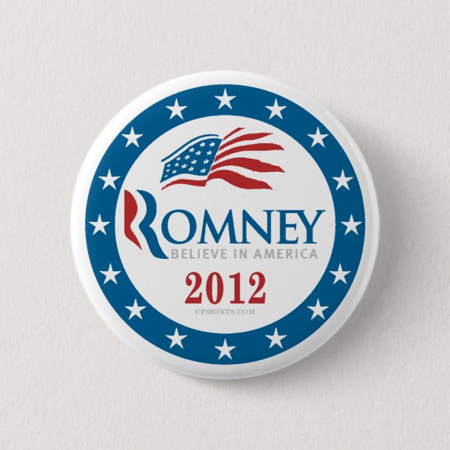 Badge Rond 5 Cm Romney 2012 (Devant)