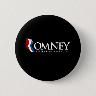 Badge Rond 5 Cm Romney - croyez à l'Amérique -