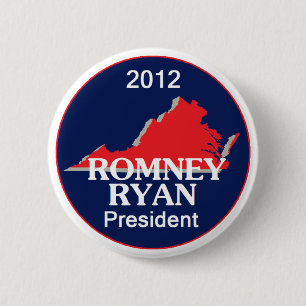 Badge Rond 5 Cm Romney Ryan la VIRGINIE