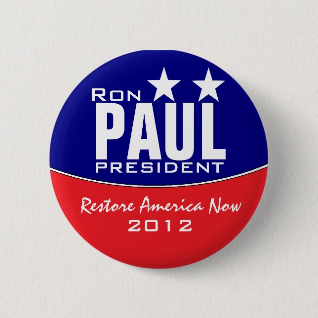 Badge Rond 5 Cm Ron Paul (Devant)