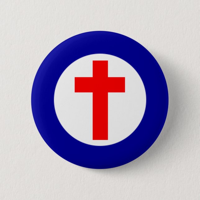 Badge Rond 5 Cm Rondeau chrétien (Devant)