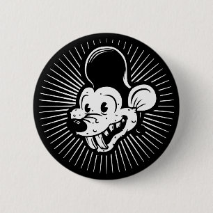 Badge Rond 5 Cm Rongeur de Ricky