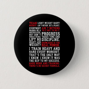 Badge Rond 5 Cm Ronnie Fitness Cite Gymnase entraînement Bodybuild