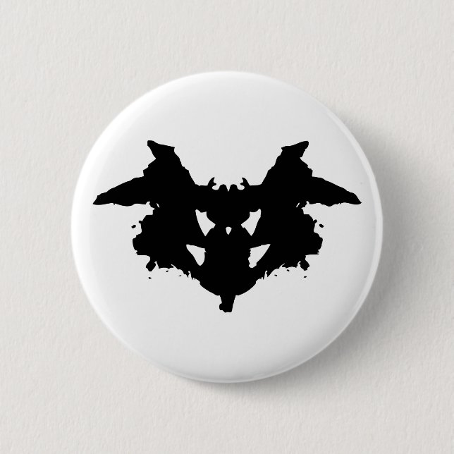 Badge Rond 5 Cm Rorschach Inkblot (Devant)
