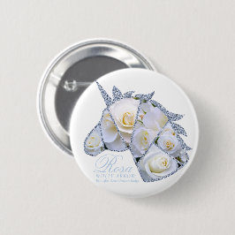 Badge Rond 5 Cm Rosa White Arrow