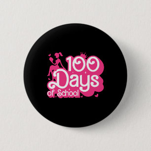 Badge Rond 5 Cm Rose 100 Jours De Fille École 100ème Jour Enseigna