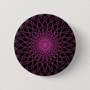 Badge Rond 5 Cm Rose 2