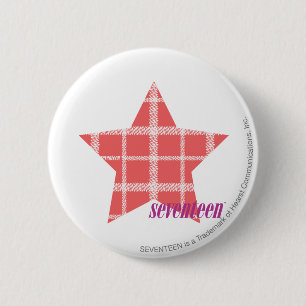 Badge Rond 5 Cm Rose 3 de plaid