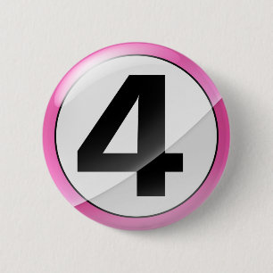 Badge Rond 5 Cm rose 4