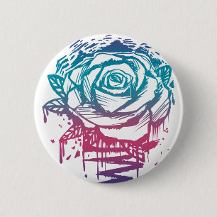Badge Rond 5 Cm Rose couleur de bonbons