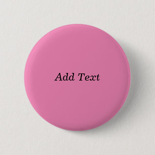 Badge Rond 5 Cm Rose Créez votre propre Ajouter un Modèle de texte