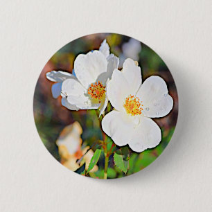 Badge Rond 5 Cm Rose de Georgia Cherokee