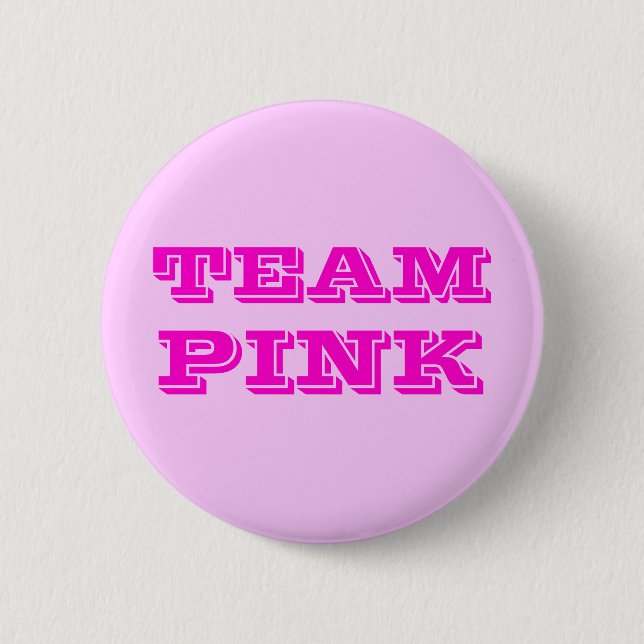 Badge Rond 5 Cm Rose d'équipe (Devant)