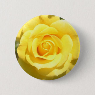 Badge Rond 5 Cm Rose jaune