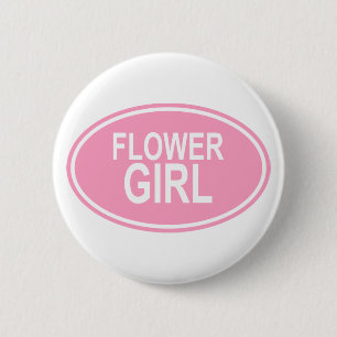 Badge Rond 5 Cm Rose ovale de FlowerGirlWedding