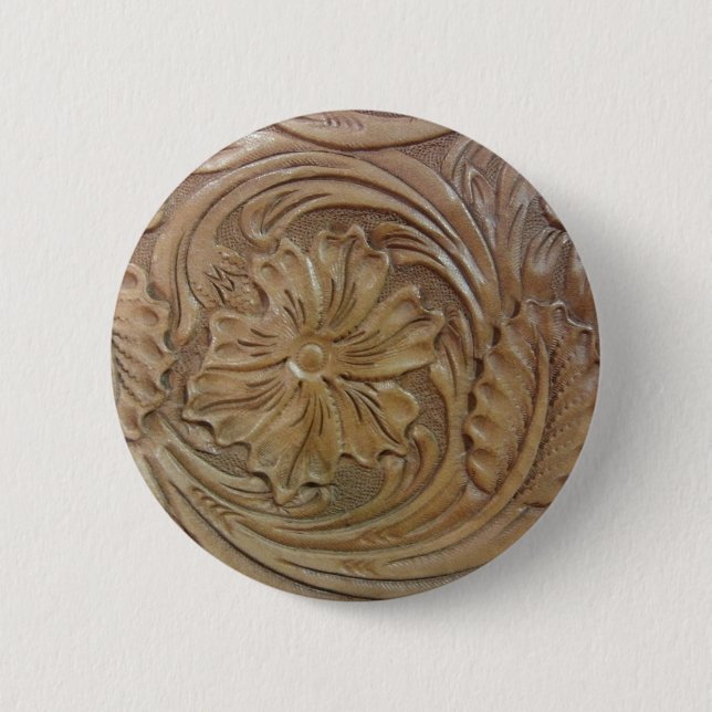 Badge Rond 5 Cm Rose sauvage de l'Ouest (Devant)