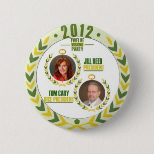 Badge Rond 5 Cm Roseau de Jill/Tom Cary pour le