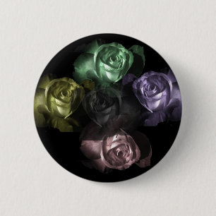 Badge Rond 5 Cm Roses
