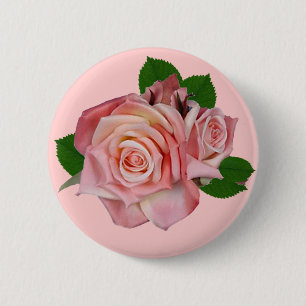 Badge Rond 5 Cm Roses antiques