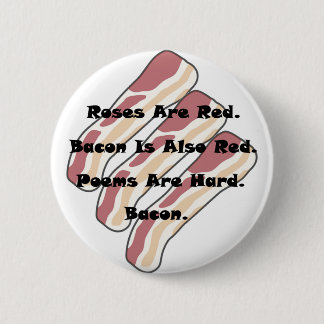 Badge Rond 5 Cm Roses et lard