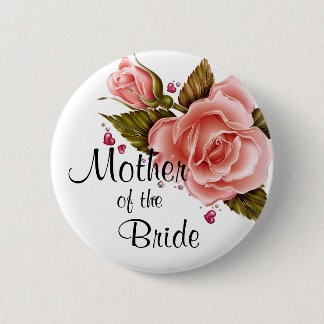 Badge Rond 5 Cm Roses roses