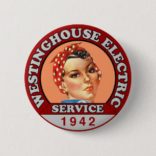 Badge Rond 5 Cm Rosie la broche à insigne Riveter d'inspiration hi