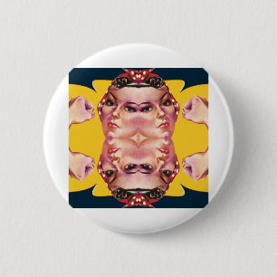 Badge Rond 5 Cm rosie la riveteuse