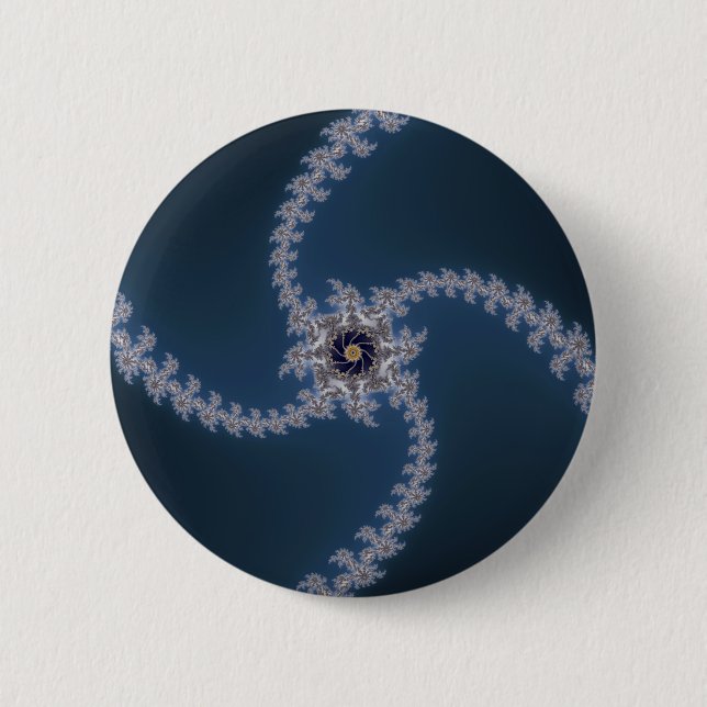 Badge Rond 5 Cm Rotor 222 - Bouton de fractale (Devant)