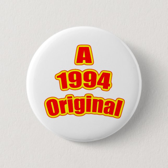 Badge Rond 5 Cm Rouge 1994 original (Devant)
