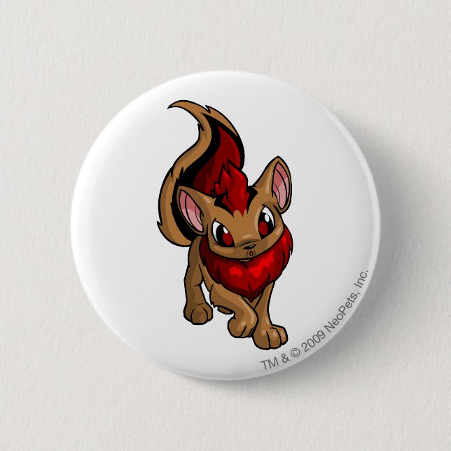Badge Rond 5 Cm Rouge de Xweetok (Devant)