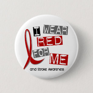 Badge Rond 5 Cm ROUGE d'USAGE de la course I POUR MOI 37