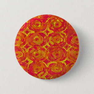 Badge Rond 5 Cm Rouge et jaune