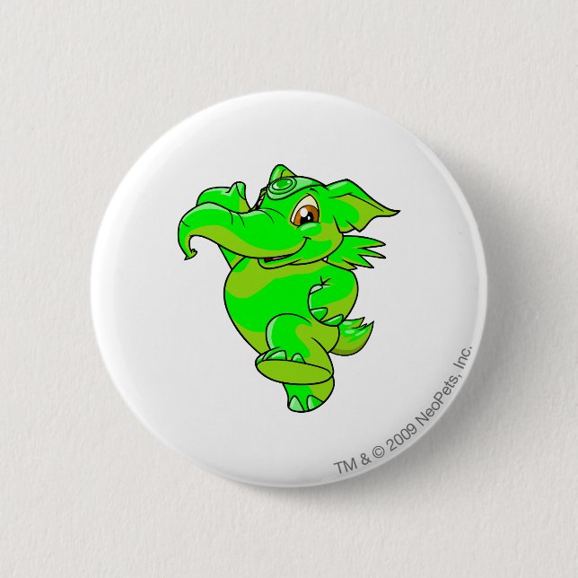 Badge Rond 5 Cm Rougeoyer d'Elephante (Devant)